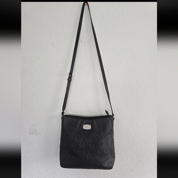 MICHAEL KORS Signature Jet Set Travel Messenger Crossbody Folio Bag Rare - Picture 6 of 15